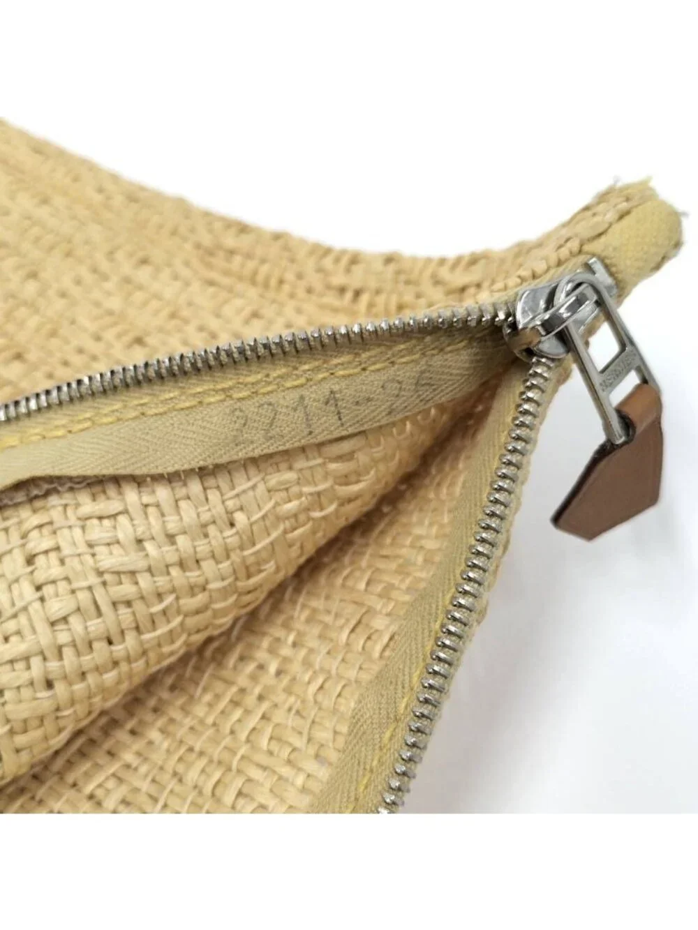 Hermes Bora Pouch MM Straw